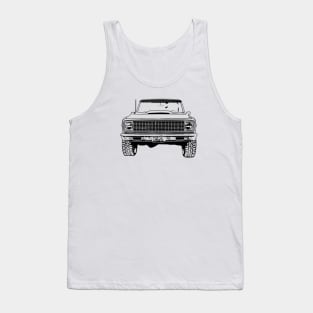 Chevy K5 Blazer Sketch Art Tank Top